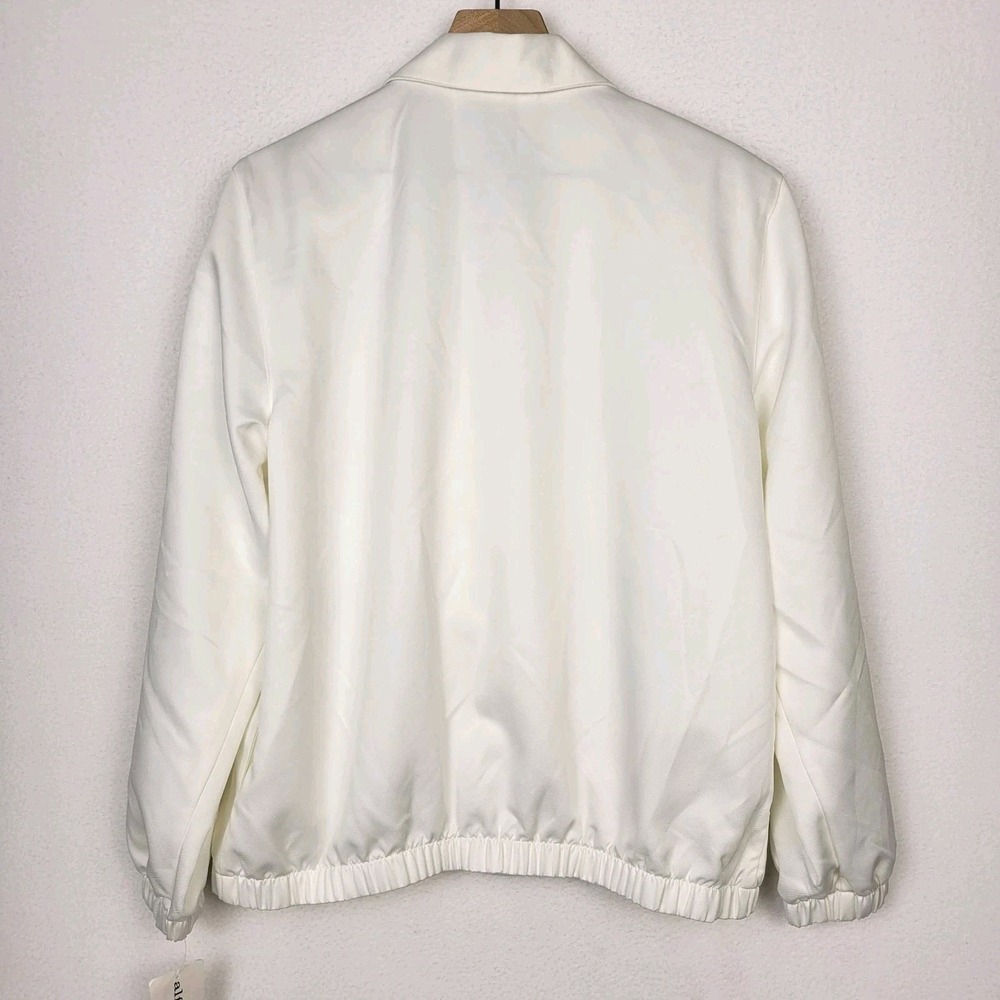 NWT Vintage Alfred Dunner Floral Embroidered Zip Jacket 12 Ivory Cottagecore - Picture 4 of 11